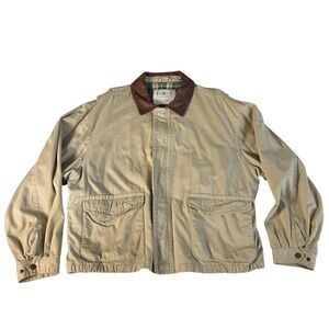 Vtg Chore Coat XL Khaki Lined Barn Jacket Workwear Outdoor Retro Y2K 90s